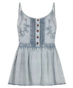 Polly Embroidered Washed Cami £35