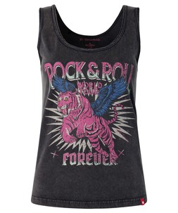 Rock And Roll Acid Wash Vest £22