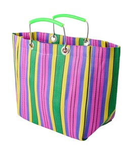 Striped Woven Basket Bag, £28 1