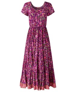 WF406A Joe Browns Heidi Crinkle Cotton Border Print Dress £60