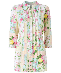 WA477A Joe Browns Perfectly Patchwork Printed Cotton Blouse £40