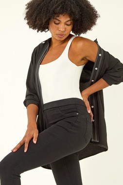 Roman Black Lift Slim & Shape Cotton Blend Stretch Jegging