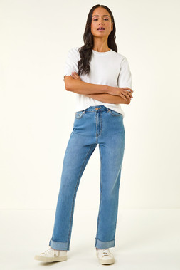 Roman Petite Denim Turn Up Pocket Jeans