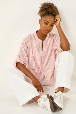 Roman Stripe Relaxed Shirt