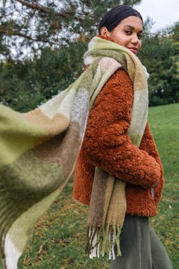 Roman Brown Teddy Borg Jacket