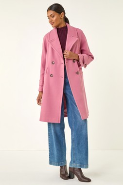 Roman Pink Premium Buttoned Coat