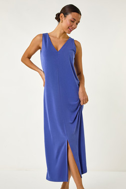 Roman Soft Pique Stretch Midi Dress