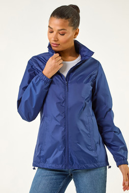 Roman Shower Resistant Funnel Neck Jacket
