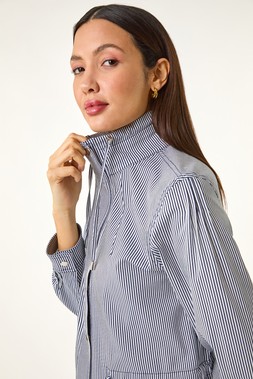 Roman Stripe Safari Jacket