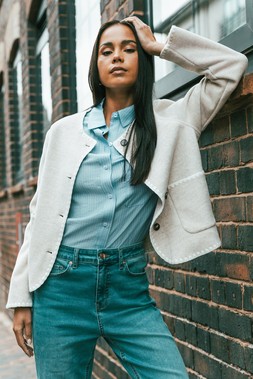 Roman Petite Stone Blanket Stitch Jacket
