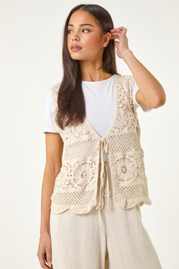 Roman Petite Crochet Edge Waistcoat