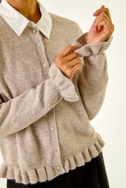 Roman Petite Stone Flute Hem Buttoned Cardigan