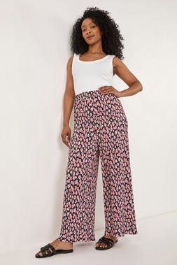 Roman Petite Floral Crinkle Trouser