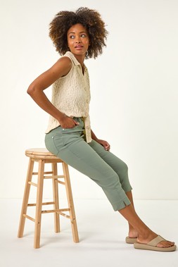 Roman Lift Sculpt Shape Cropped Stretch Trouser