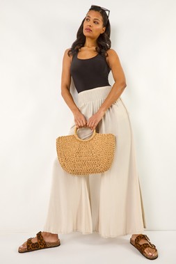 Roman Relaxed Wide Leg Trouser