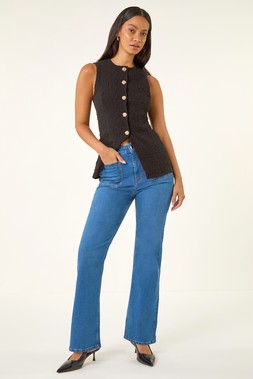 Roman Dusk Denim Front Pocket Bootcut Jeans