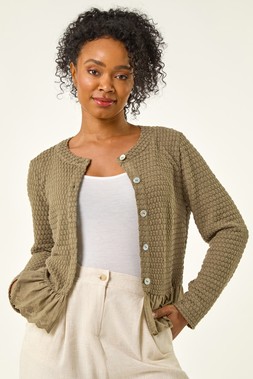 Roman Petite Broderie Hem Stretch Top