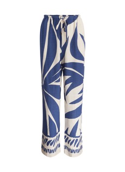 TK Maxx Women blue floral linen trousers £10.00 ( RRP £)