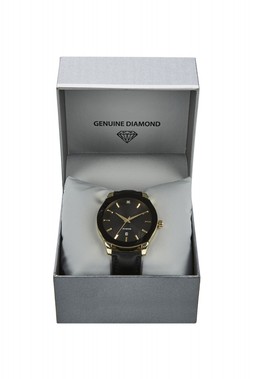 Tk Maxx - Black & Gold Watch &pound;24.99