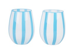 Homesense blue stripes glasses £8.99 ( RRP £25.00)