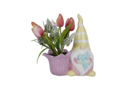 Homesense-gnome with fake tulips &pound;9.99 (RRP &pound;XX)