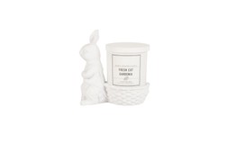 Homesense White Candle With Rabbit £12.99