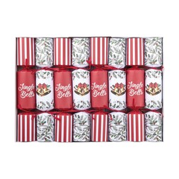 Crackers 8 Red & White Jinglebell Crackers £14.99, €22.99