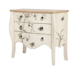 Floral Distressed Cabinet