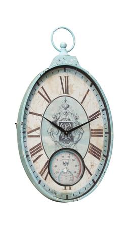 Blue Distressed Clock