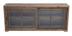 Wooden Slide Door Side Cabinet
