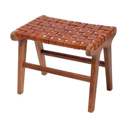 6. Homesense - Woven brown leather stool - £129.99