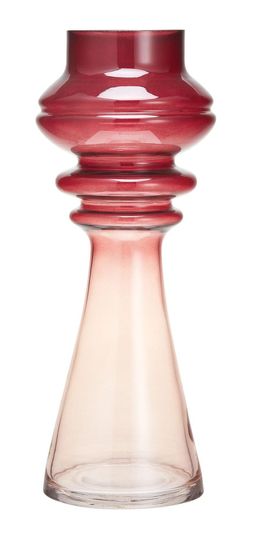 70s red glass tall vase &pound;12.99