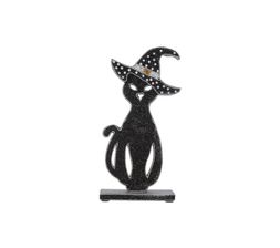 black cat sculpture