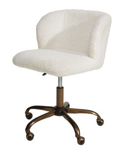 boucle boucle white desk chair &pound;59.99