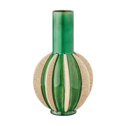 Double Drench Green & Speckled Beige Tall Vase £24.99, €36.99