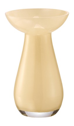 Easter yellow glass vase