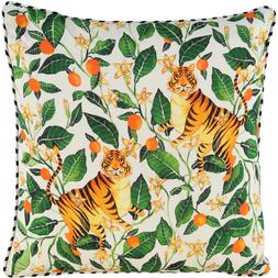green and orange tree tigers cushion &pound;14.99