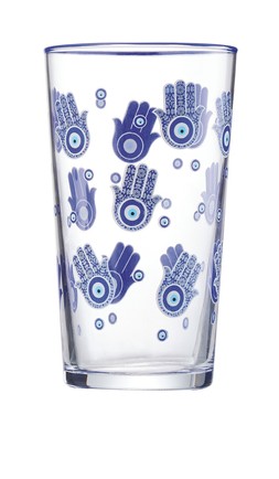 Hacienda blue hand stall tumbler glass RRP 2.99