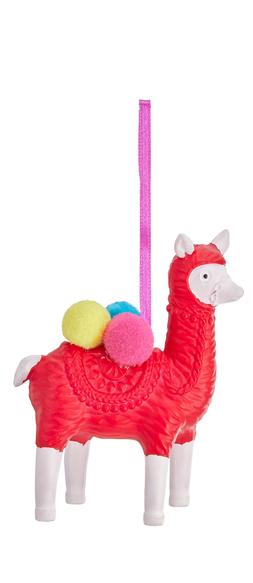 Homesense Colourful Christmas red lama christmas tree decoration