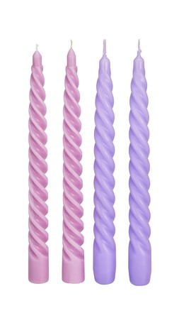 Homesense Dining spiral dinner candles pack of four &pound;4.99