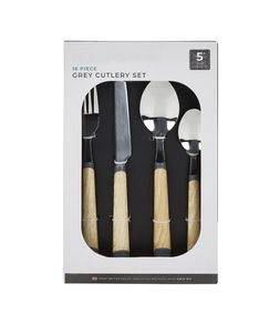 Homesense - Grey Cutlery Set, &pound;14.99