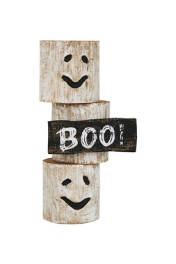 Homesense - Halloween Wooden Ghost Ornament - £12.99