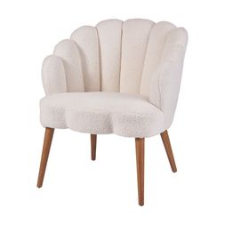 Homesense - White Boucle Chair, &pound;129.99
