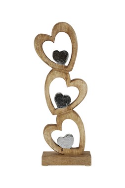 Homesense-wood heart sculpture &pound;10.99 (RRP &pound;XX)