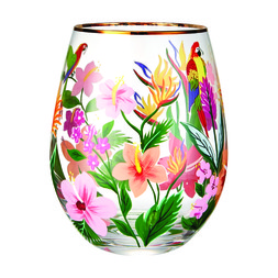 PARTY Tropical Flowers Glass £3.99