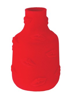 Sensory Cyberpunk red lips flocked vase RRP 14.99