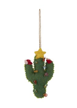 Star cactus felt bauble &pound;3.99