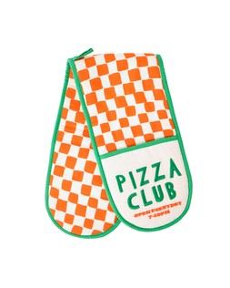 Pizza Club Chequerboard Oven Gloves