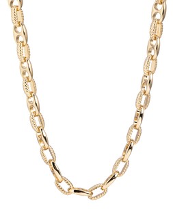 Cheryl Gold Tone Chunky Links Necklace