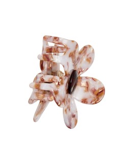 Agnes Brown & White Resin Flower Claw Clip £16.50 €21.50